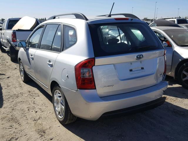 KNAFG528897261450 - 2009 KIA RONDO BASE SILVER photo 3