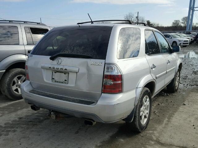 2HNYD186X4H532809 - 2004 ACURA MDX TOURIN SILVER photo 4