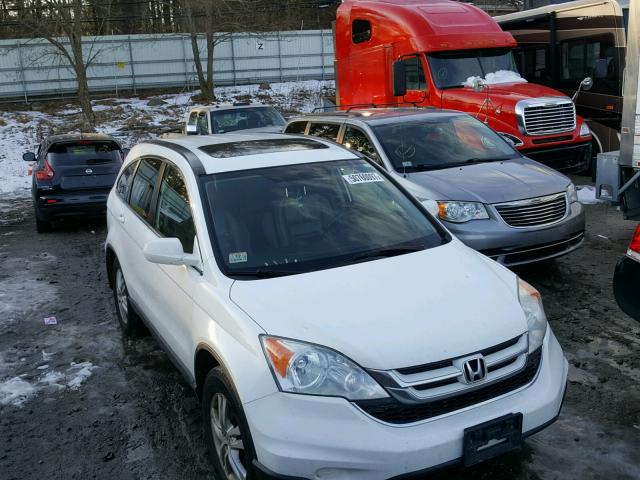 JHLRE4H76AC012822 - 2010 HONDA CR-V EXL WHITE photo 9