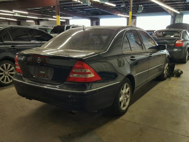 WDBRF61J61F132807 - 2001 MERCEDES-BENZ C 240 BLACK photo 4