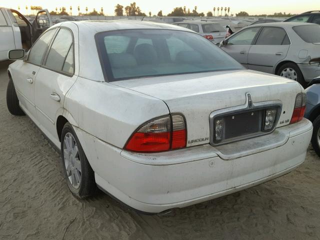 1LNHM87A34Y664087 - 2004 LINCOLN LS WHITE photo 3