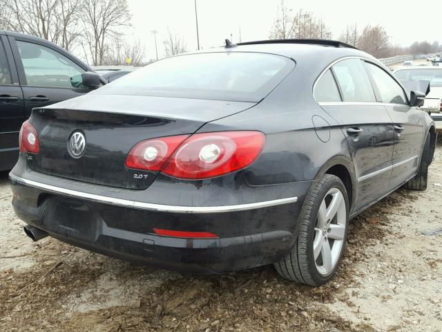 WVWHN7AN3CE546788 - 2012 VOLKSWAGEN CC LUXURY BLACK photo 4