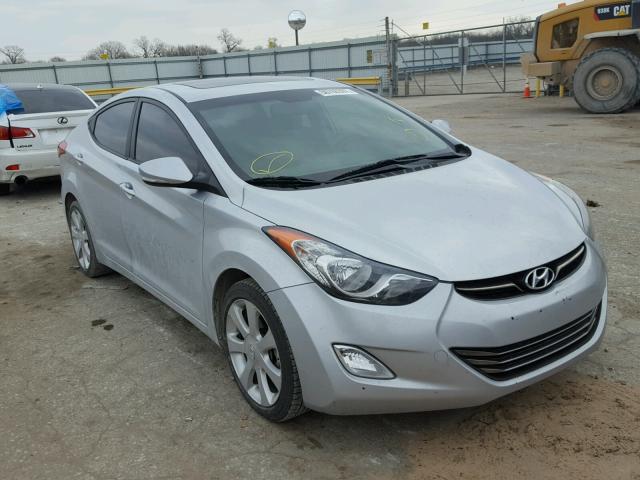 5NPDH4AEXDH166787 - 2013 HYUNDAI ELANTRA GL SILVER photo 1