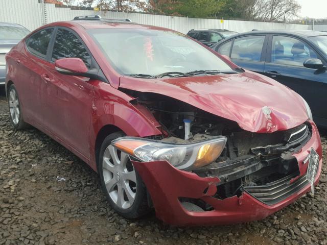 KMHDH4AE1CU246351 - 2012 HYUNDAI ELANTRA GL RED photo 1