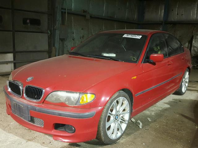 WBAEV53474KM37519 - 2004 BMW 330 I RED photo 2