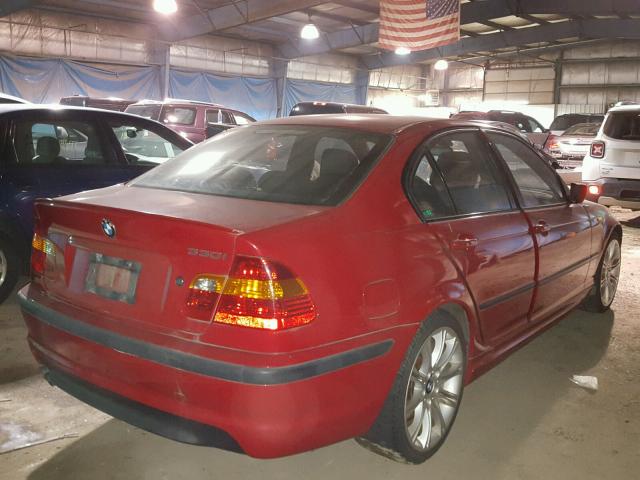 WBAEV53474KM37519 - 2004 BMW 330 I RED photo 4