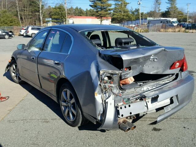 JNKCV51F25M304850 - 2005 INFINITI G35 GRAY photo 3