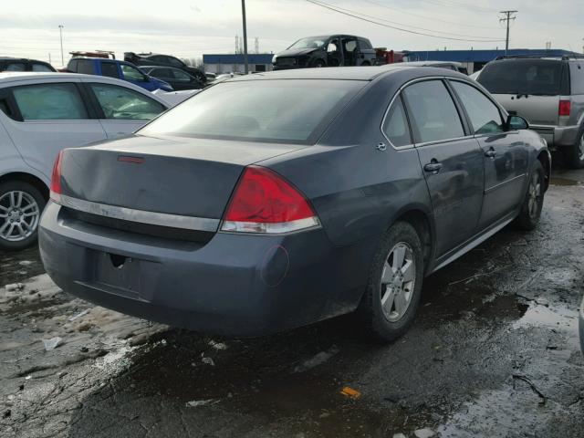 2G1WT57N091302317 - 2009 CHEVROLET IMPALA 1LT GRAY photo 4