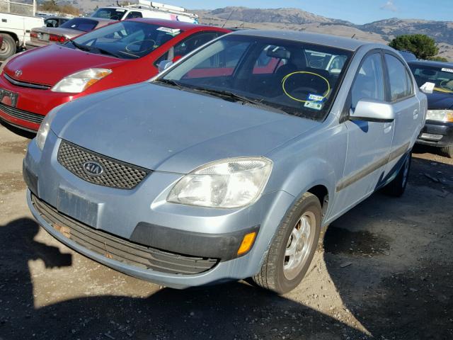 KNADE123976269148 - 2007 KIA RIO BASE SILVER photo 2