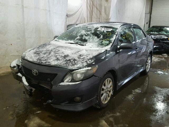 2T1BU40E89C126643 - 2009 TOYOTA COROLLA BA GRAY photo 2