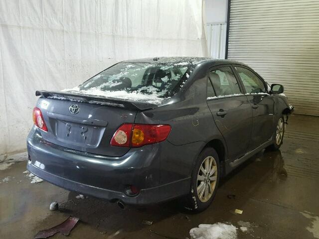 2T1BU40E89C126643 - 2009 TOYOTA COROLLA BA GRAY photo 4