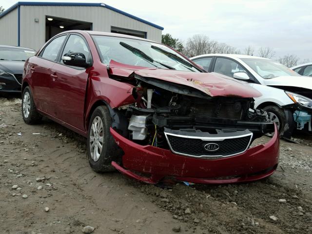 KNAFU4A27A5163719 - 2010 KIA FORTE EX RED photo 1