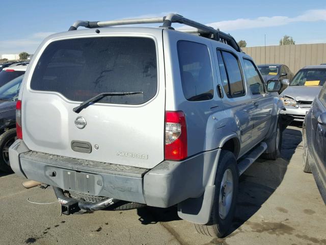 5N1ED28T53C679945 - 2003 NISSAN XTERRA XE SILVER photo 4