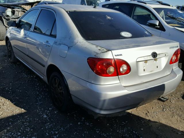 JTDBR32E970108989 - 2007 TOYOTA COROLLA CE SILVER photo 3