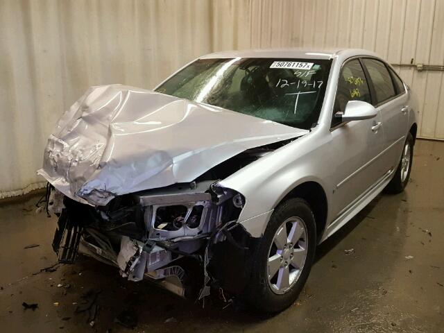 2G1WT57N291312539 - 2009 CHEVROLET IMPALA 1LT SILVER photo 2