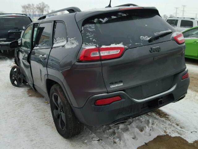 1C4PJMCSXFW719567 - 2015 JEEP CHEROKEE L GRAY photo 3