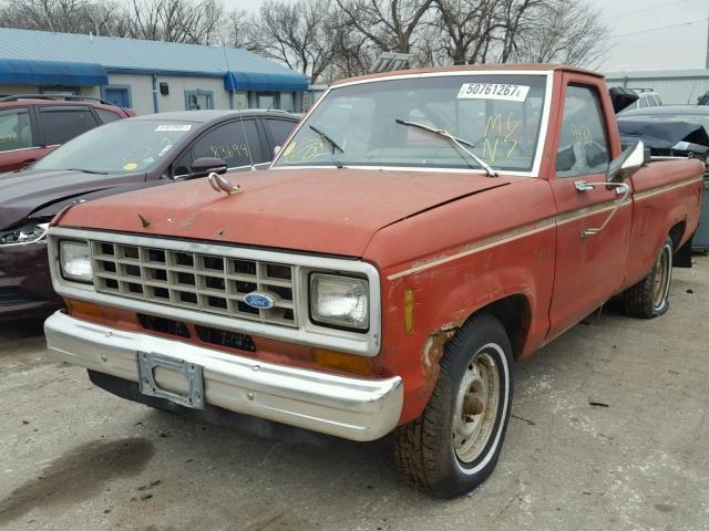 1FTBR10A4DUA27715 - 1983 FORD RANGER RED photo 2