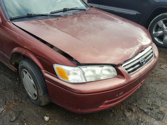 4T1BG22K6YU627302 - 2000 TOYOTA CAMRY CE BURGUNDY photo 9