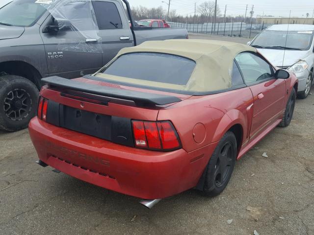 1FAFP44481F234871 - 2001 FORD MUSTANG RED photo 4