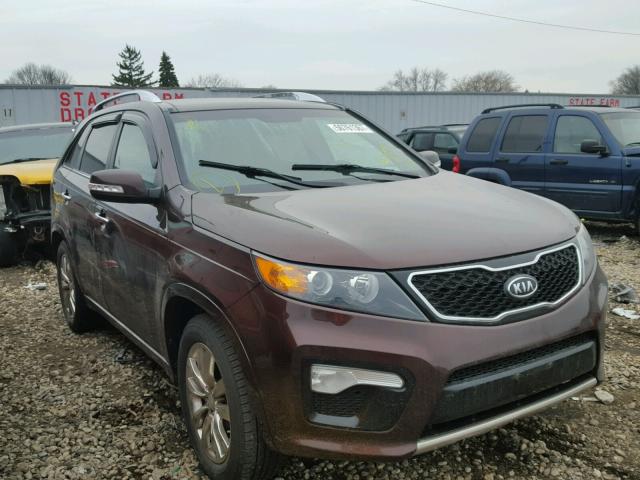 5XYKW4A28CG207541 - 2012 KIA SORENTO SX BURGUNDY photo 1