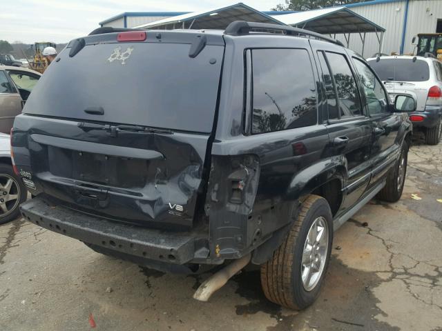 1J8GX68J54C344415 - 2004 JEEP GRAND CHER BLACK photo 4