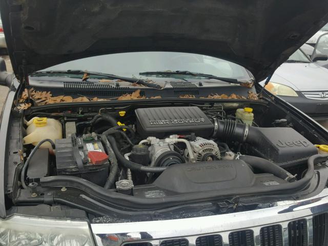 1J8GX68J54C344415 - 2004 JEEP GRAND CHER BLACK photo 7