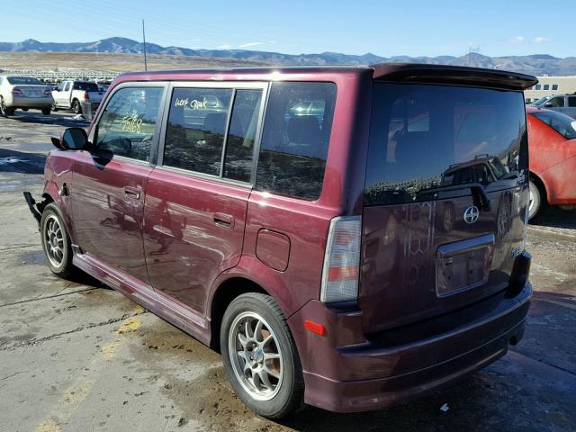 JTLKT324450214471 - 2005 TOYOTA SCION XB PURPLE photo 3