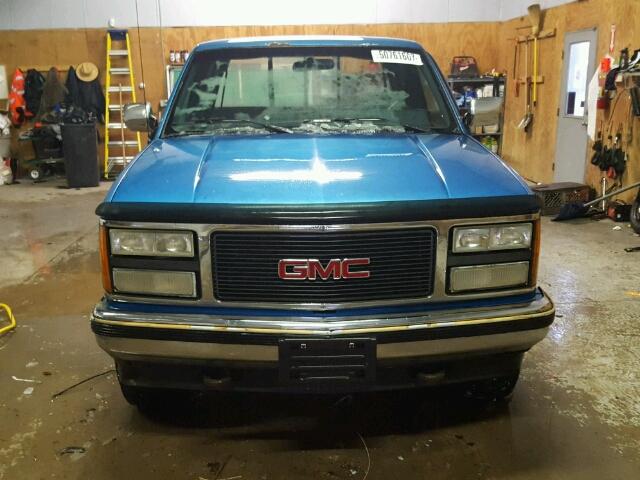 2GTEK19H2M1545867 - 1991 GMC SIERRA K15 BLUE photo 9