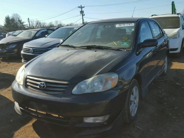 2T1BR32E43C106115 - 2003 TOYOTA COROLLA CE BLACK photo 2