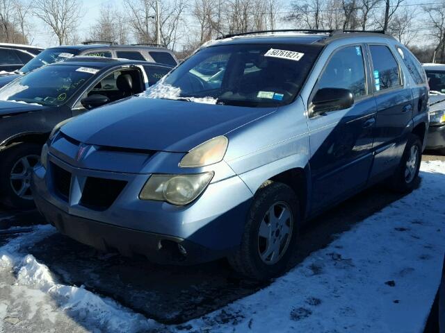 3G7DA03E62S590107 - 2002 PONTIAC AZTEK BLUE photo 2