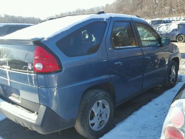 3G7DA03E62S590107 - 2002 PONTIAC AZTEK BLUE photo 4