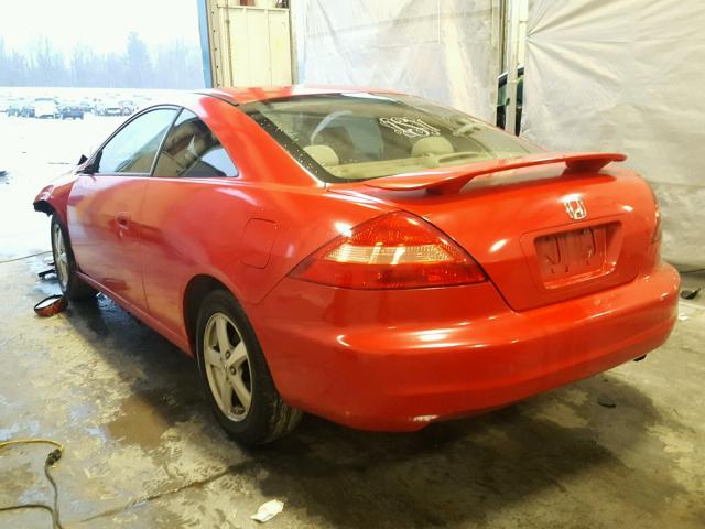 1HGCM72544A022538 - 2004 HONDA ACCORD EX RED photo 3