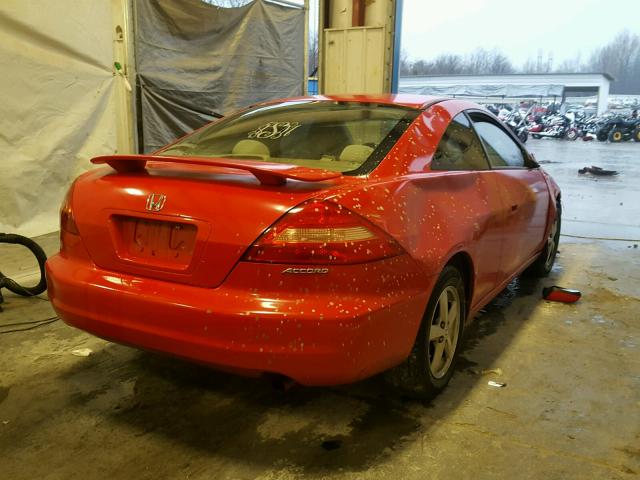 1HGCM72544A022538 - 2004 HONDA ACCORD EX RED photo 4