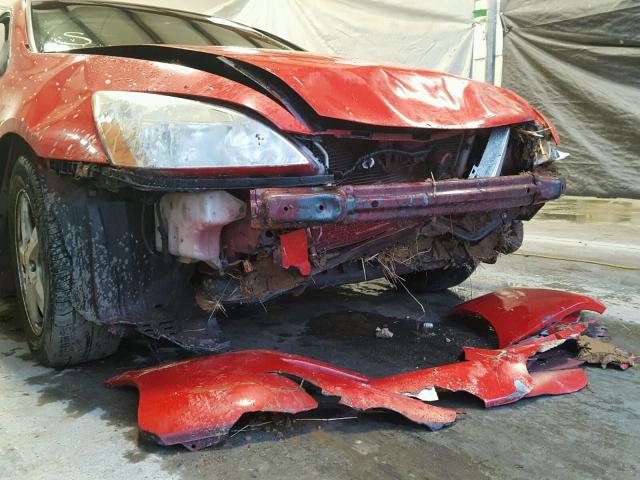 1HGCM72544A022538 - 2004 HONDA ACCORD EX RED photo 9