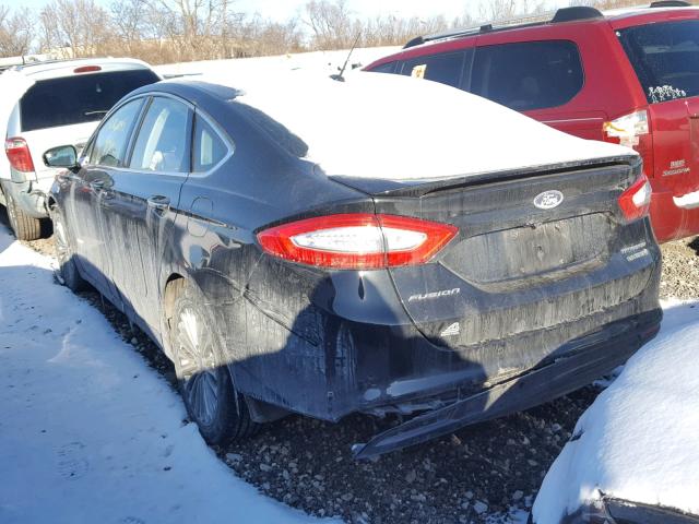 3FA6P0RU7ER218008 - 2014 FORD FUSION TIT BLACK photo 3