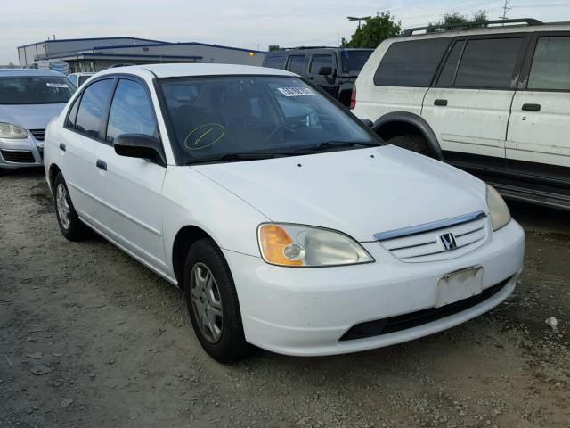 2HGES16591H607764 - 2001 HONDA CIVIC LX WHITE photo 1