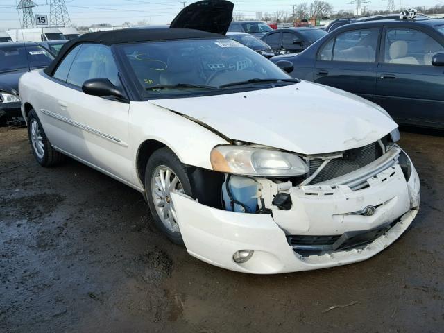 1C3EL55R62N318569 - 2002 CHRYSLER SEBRING LX WHITE photo 1