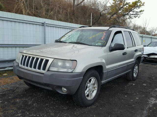 1J4GW48S74C175287 - 2004 JEEP GRAND CHER GRAY photo 2