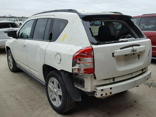 1J4NT4FB1AD617599 - 2010 JEEP COMPASS SP WHITE photo 3