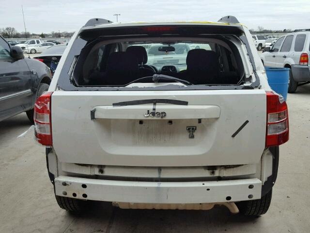 1J4NT4FB1AD617599 - 2010 JEEP COMPASS SP WHITE photo 9