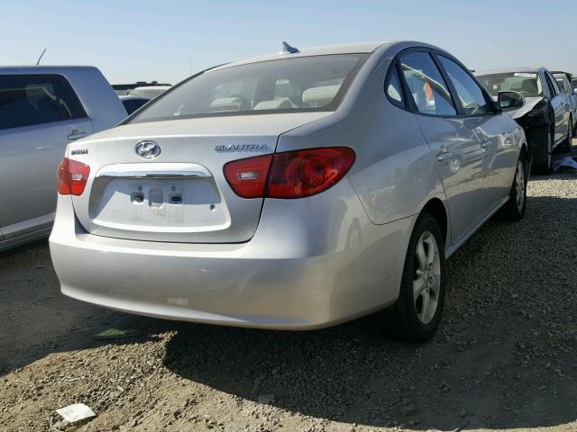 KMHDU46D09U810544 - 2009 HYUNDAI ELANTRA GL SILVER photo 4