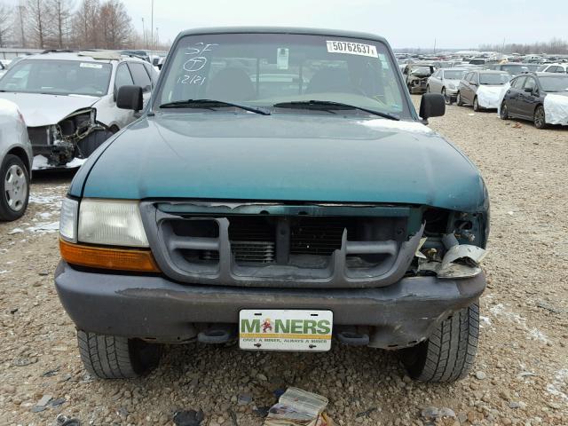 1FTZR15U8WPA58243 - 1998 FORD RANGER SUP GREEN photo 9