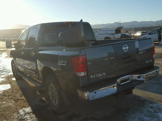 1N6AA07BX5N534283 - 2005 NISSAN TITAN XE CHARCOAL photo 3