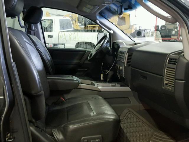 1N6AA07BX5N534283 - 2005 NISSAN TITAN XE CHARCOAL photo 5