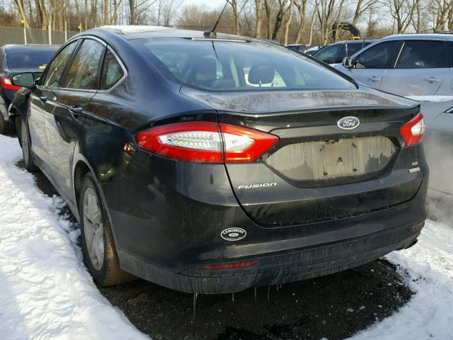 3FA6P0HD9GR128542 - 2016 FORD FUSION SE BLACK photo 3