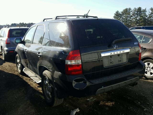 2HNYD18243H500918 - 2003 ACURA MDX BLACK photo 3