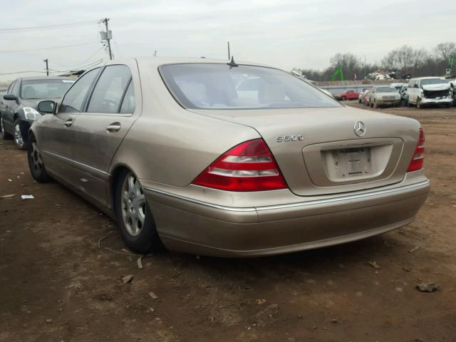 WDBNG75J32A225925 - 2002 MERCEDES-BENZ S 500 GOLD photo 3