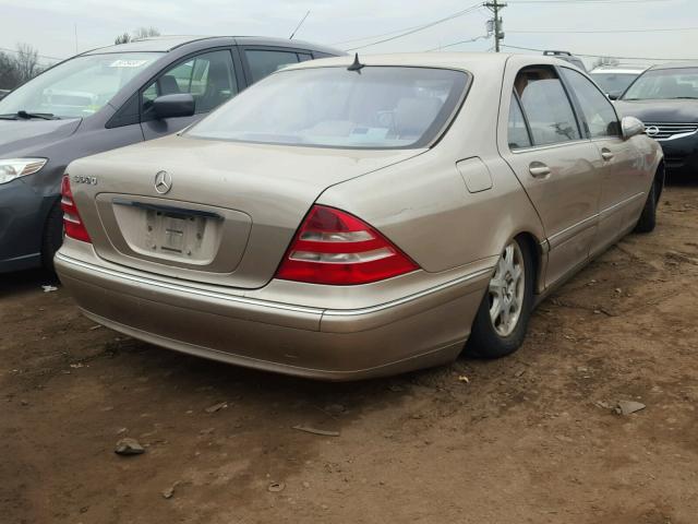WDBNG75J32A225925 - 2002 MERCEDES-BENZ S 500 GOLD photo 4