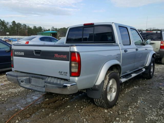1N6ED27T8YC436561 - 2000 NISSAN FRONTIER C SILVER photo 4