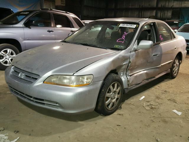 1HGCG66892A174270 - 2002 HONDA ACCORD EX SILVER photo 2